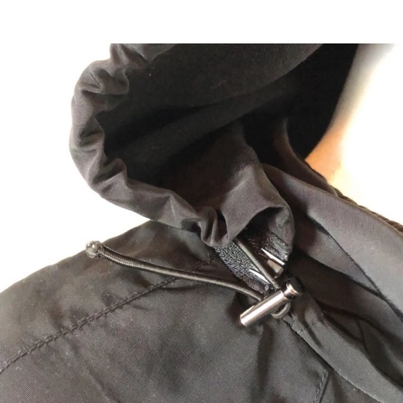 Zyia Women’s Drawstring Hooded Black jacket lined size medium - Picture 13 of 14